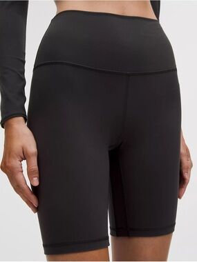 lululemon athletica Black Align High-Rise Bike Shorts 8”
